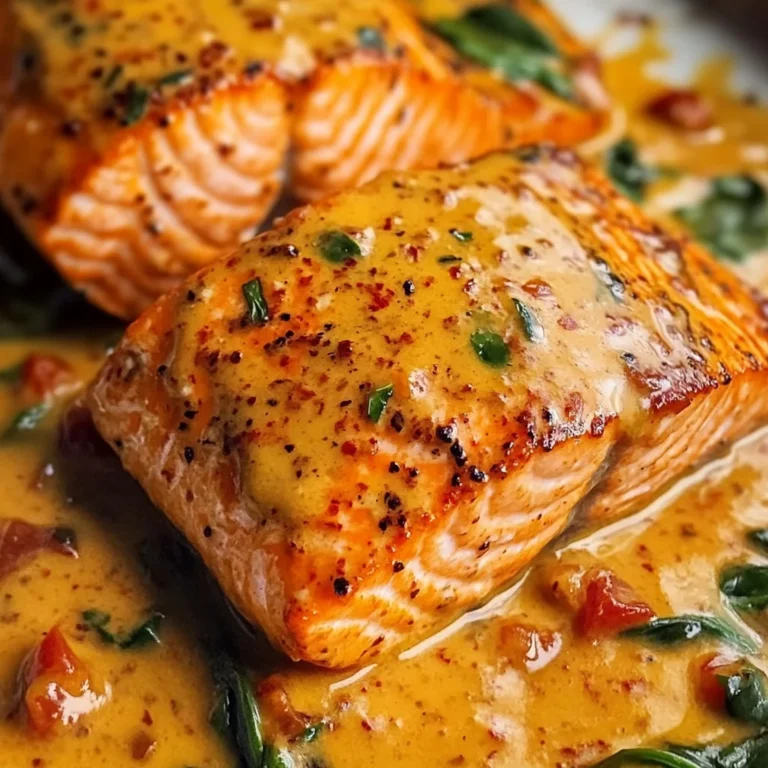 Creamy Roasted Red Pepper Salmon Recipe - Delicious & Easy