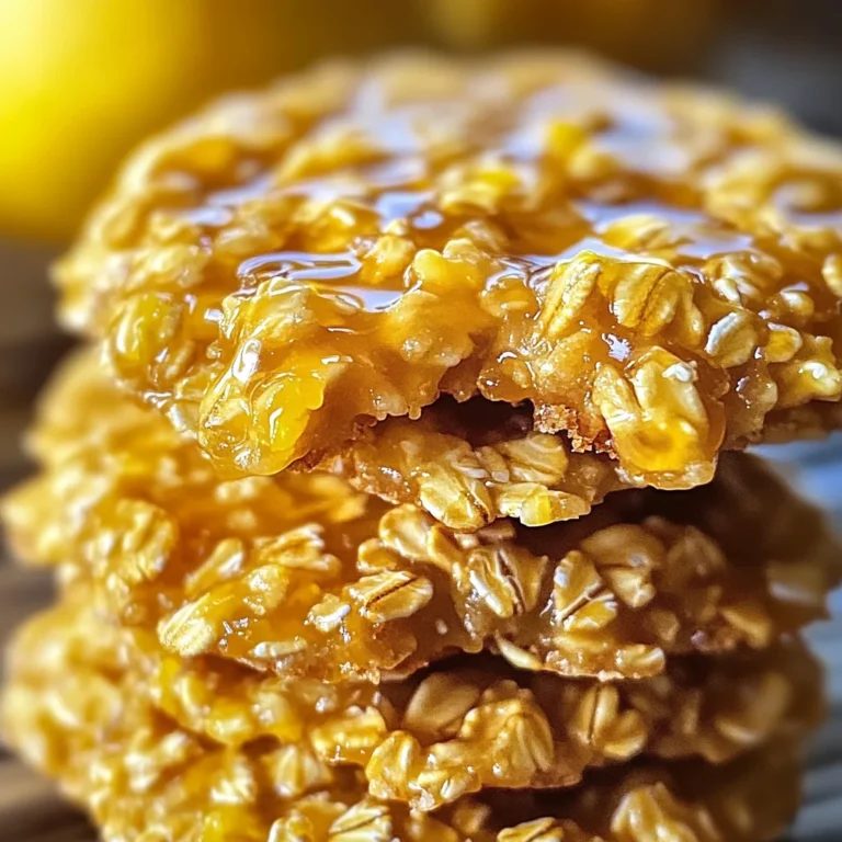 Lemon Oatmeal No-Bake Cookies