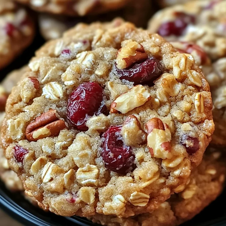 Oatmeal Cranberry Pecan Cookies