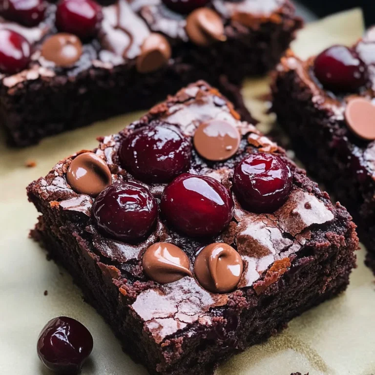 Roasted Chocolate Cherry Brownies