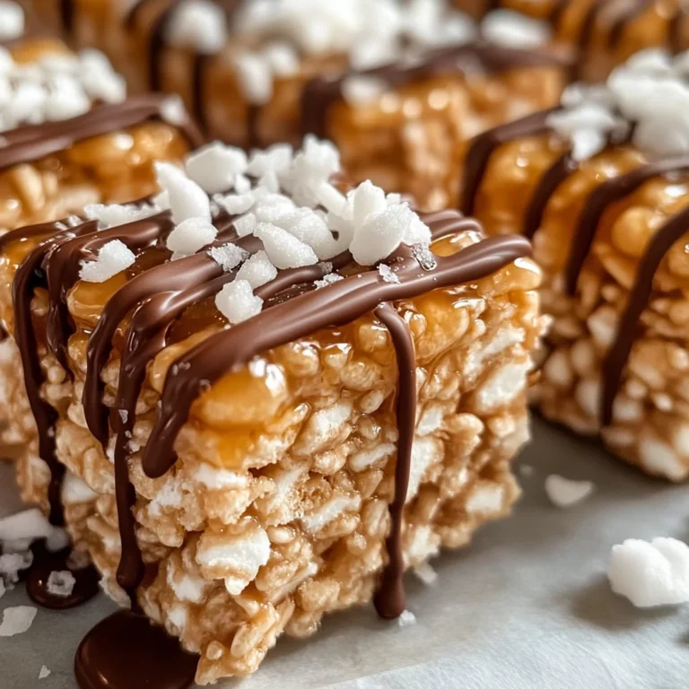 Salted Caramel Rice Krispie Treats: A Sweet & Salty Indulgence