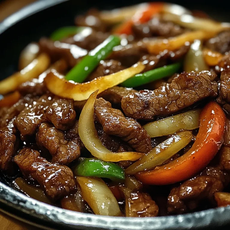 Sizzling Chinese Pepper Steak with Onions