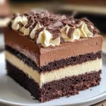 Tuxedo Cake – Triple Chocolate Mousse Cake