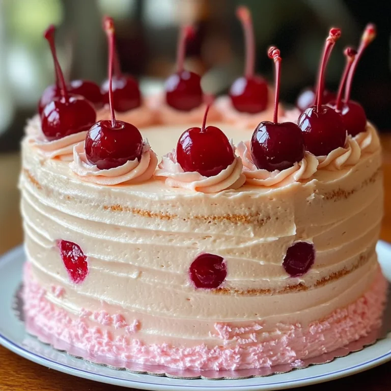 Vintage Maraschino Cherry Cake