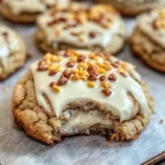 White Chocolate Reese’s Cheesecake Cookies