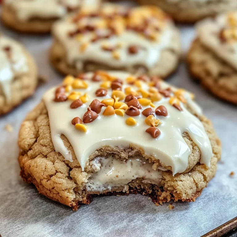 White Chocolate Reese’s Cheesecake Cookies