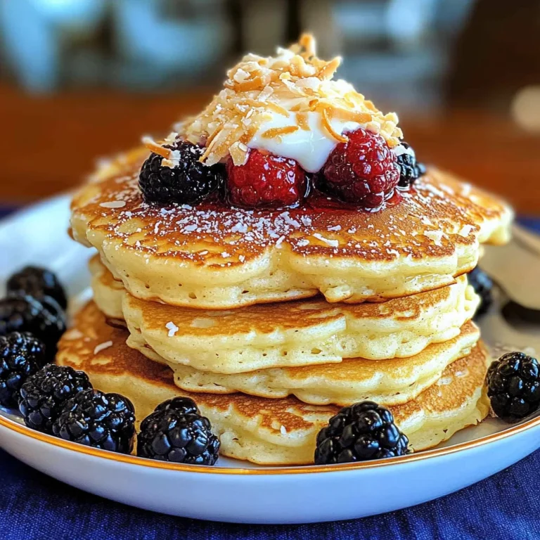 coconut cream pancakes